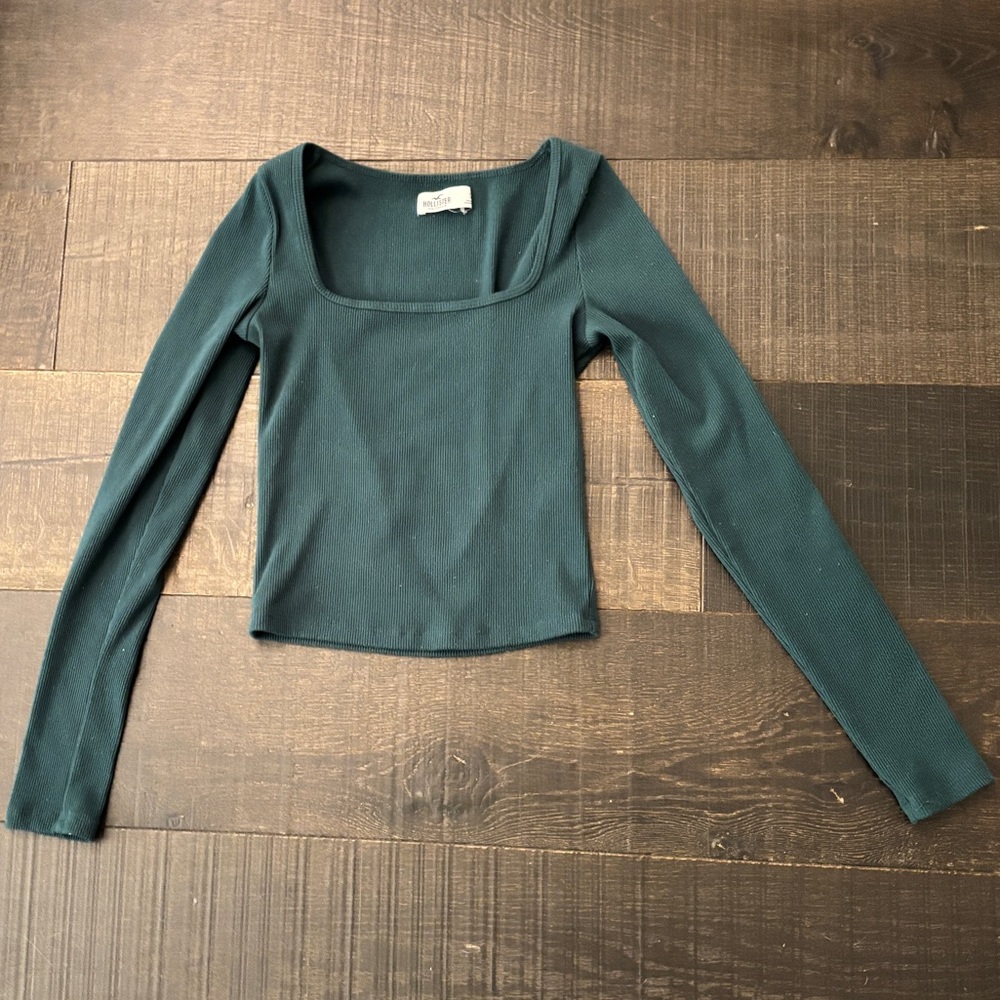 Women's Teal Long Sleeve Top hollister